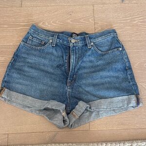 BDG Mom High-Rise Cuffed Denim Shorts by Urban Outfitters